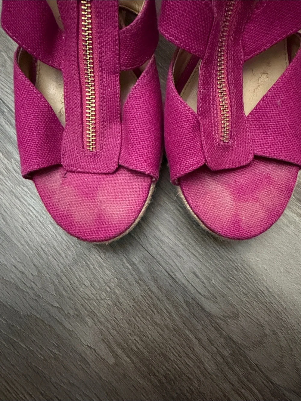Michael Kors Magenta Zip-Front Strappy Women’s Sandals